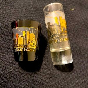80s Vintage New York City Shot Glasses 2/20